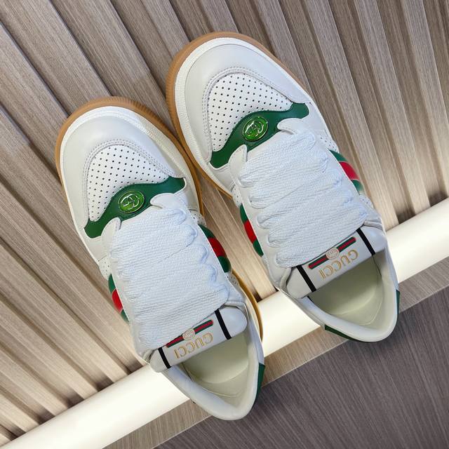 gucci Latest Couple Style Chubby Little Dirty Shoes~~Thick-Soled Shoes~~Casua