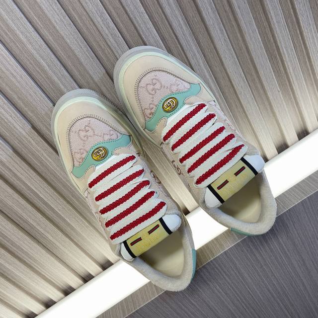 gucci Latest Chubby Thick-Soled Dirty Shoes~~Couple Casual Shoes 6Cm Height-I