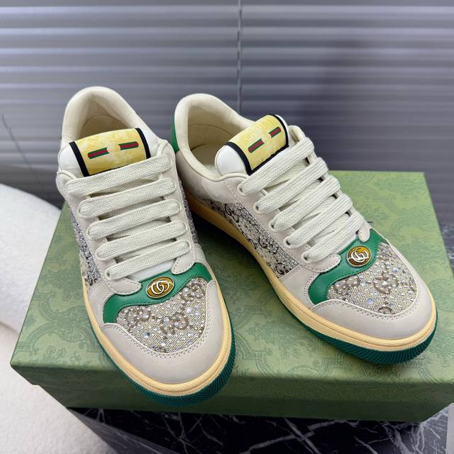 gucci~~The Latest Rhinestone Sports Shoes, Casual Shoes, Small Dirty Shoes~~