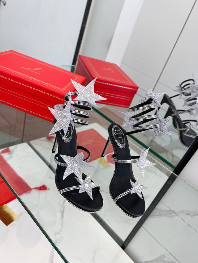 Factory Rene Caovilla Rc Snake-Shaped Wrapped Popular Fairy Sandals Series, Char