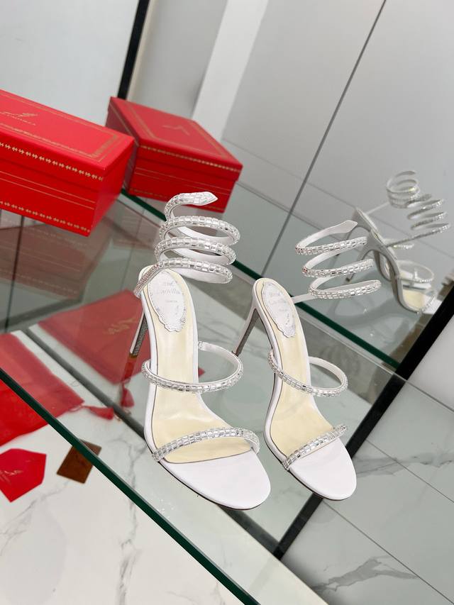 Factory Rene Caovilla Rc Snake-Shaped Wrapped Popular Fairy Sandals Series, Char
