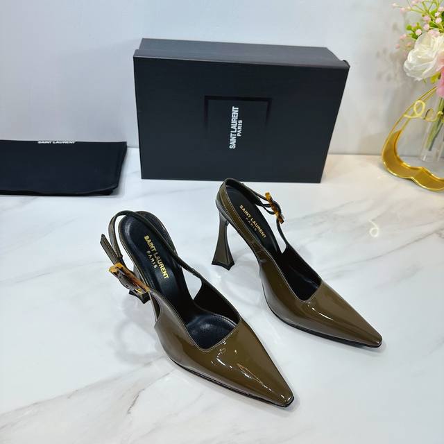 Factory Saint Laurent 25Ss Super Hot Sandals Single Shoes Counters Synchronized
