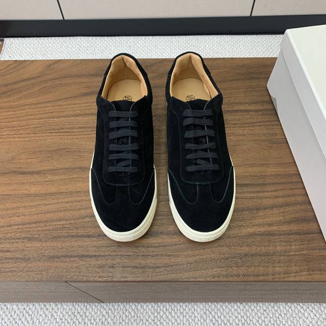 brunell* Cucinell* Men's Casual Shoes, Simple And Fashionable Upper, Cow Sued