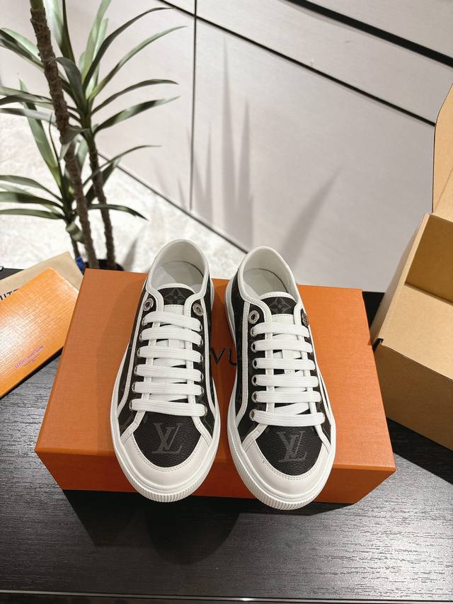 lv Lagoon Sneaker 25 Spring And Summer New Denim Canvas Shoes Spring And Summ