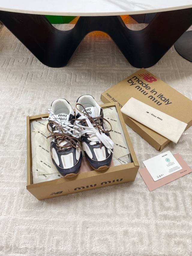 Factory Mesh Full Leather Surface Super Hot And Amazing Miu Miu Miumiu + New Bal