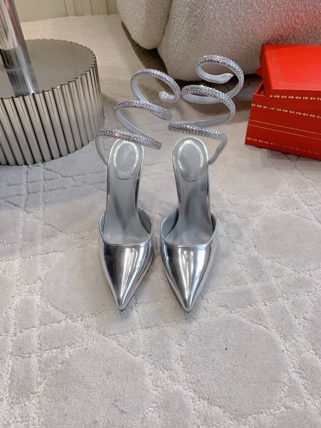 Factory Price P Ren* Caovill* New Snake-Shaped High-Heeled Sandals Are Always Fu