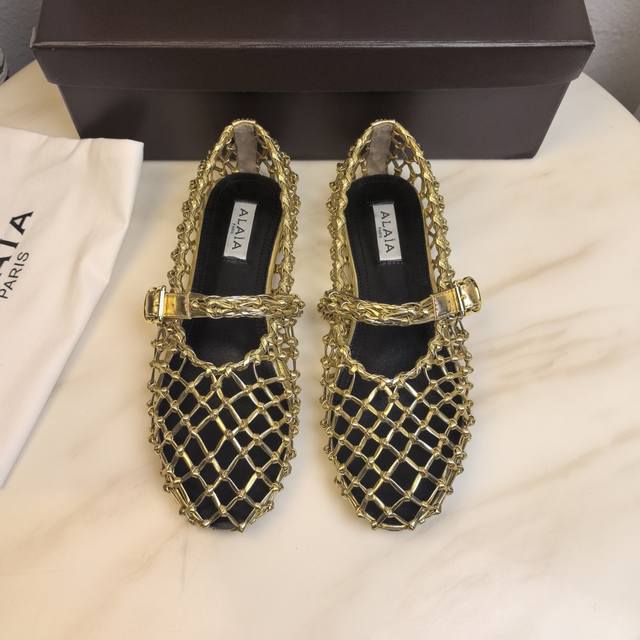 ordinary Box Original Box Alaia Alaia Aleya Retro Mary Jane Shoes Ballet Shoe