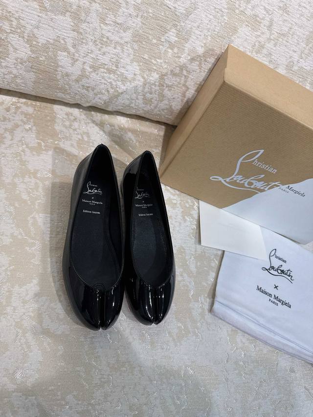 New Cl Mm6 Joint Tabi Swarovski Crystal Diamond Hot Diamond Flat Split-Toe Shoes