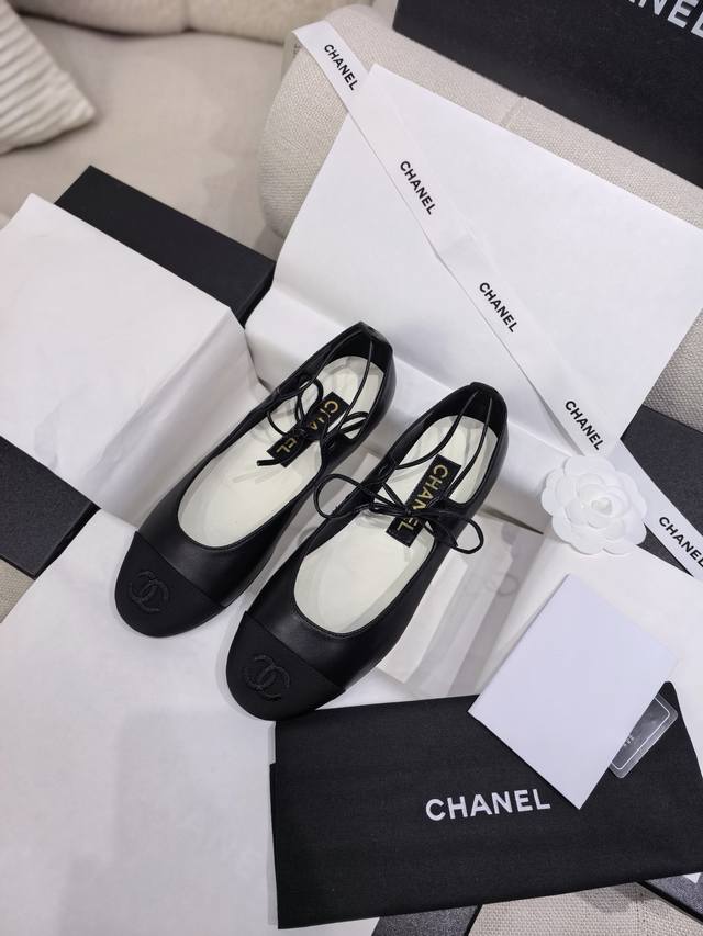 New Chane* Coco 2025 New Sheepskin Strappy Flat Ballet Shoes Mary Jane Women's S