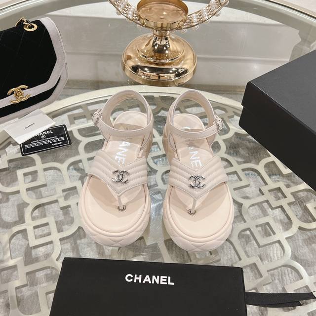 Top Version Chane* 2025Ss Chanel Spring And Summer New Hot Thick-Soled Casual Sa