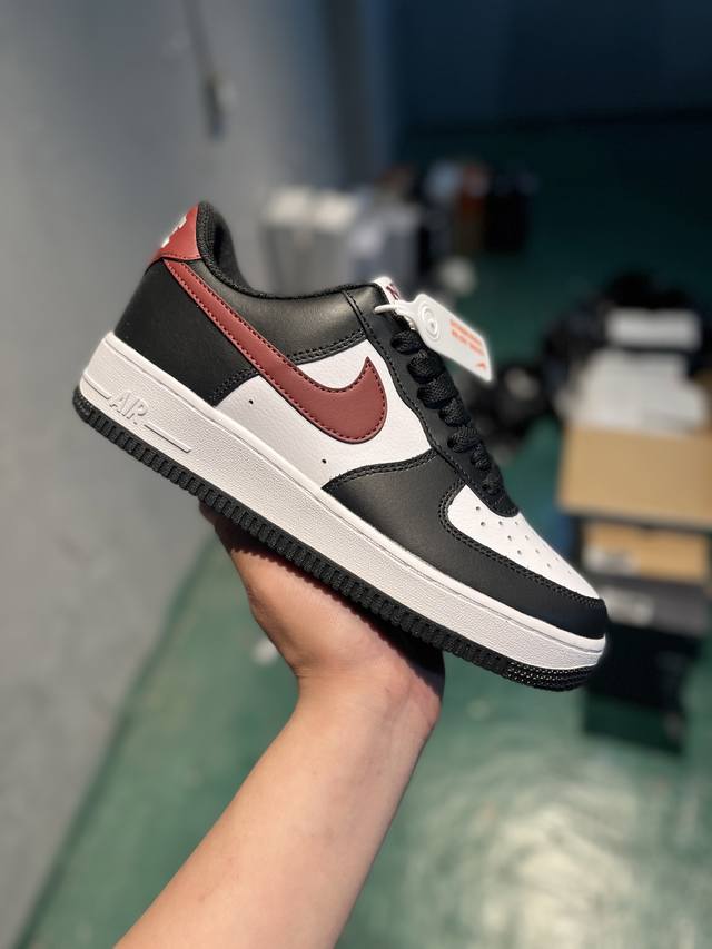 nike Air Force 1 Low White, Black And Red Air Force One Low-Top Casual Sports