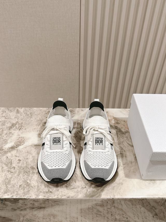 Dior Dior Chrono New Casual Stretch Lycra Knitted Sneakers Once Again Interpret