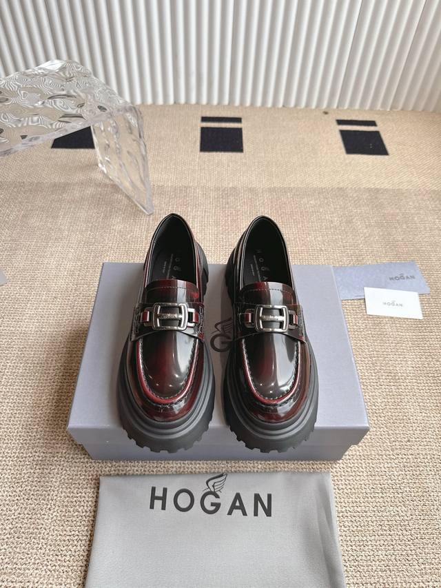 hogan Hogan Loafers Casual Leather Shoes This Loafer Is Made Of Imported Cowh