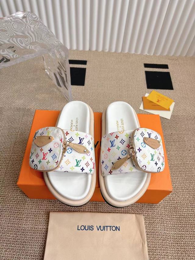 louis Vuitton# Louis Vuitton Bread Slippers Bag Iv Latest Denim Slippers Hard