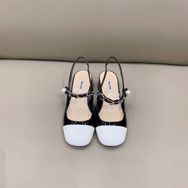 Factory P Price P Sandals Single Shoes Miumi* New Mary Jane Series Upper Color M