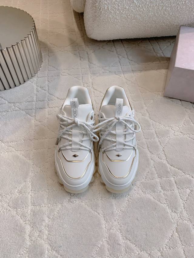 Factory Price P Top Version Jimmy Cho* New Thick-Soled Dad Shoes Wang Yibo Same