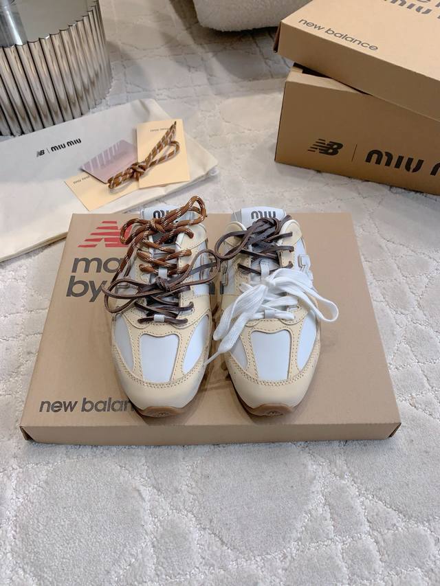 Factory Price P Miu X Newbalance Joint Casual Half Slippers, Old Style, The Shoe