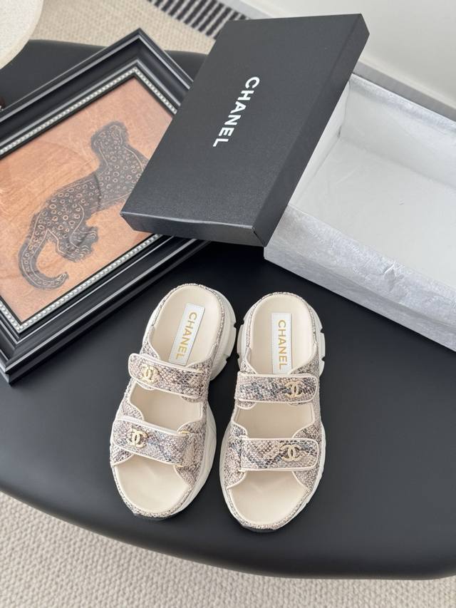 chanel 25 New Velcro Sandal Version Top Quality Goods All Colors Are Availabl