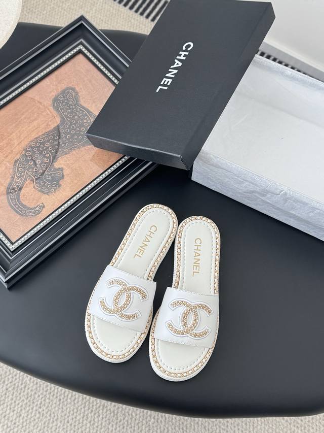 chanel 25C Spring And Summer New Full Series Chain Slippers Full Series First