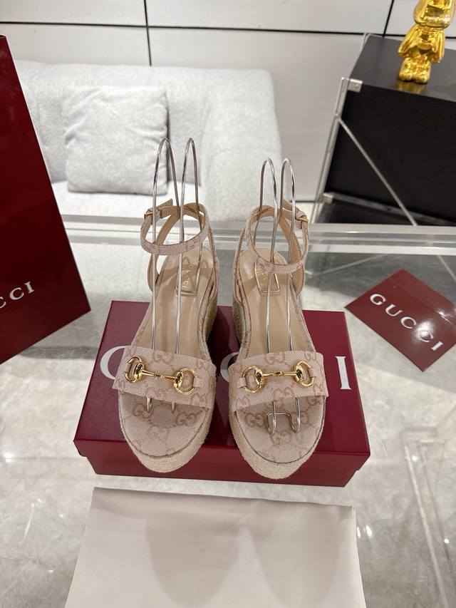 New Gucci Horsebit Lace-Up Platform Strap High Heel Sandals The Iconic Horsebit