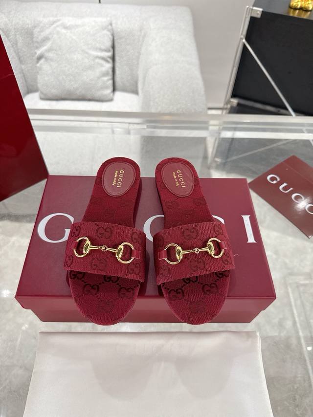 New Gucci Horsebit Flat Sandals Spring And Summer Internet Celebrity Must-Have S