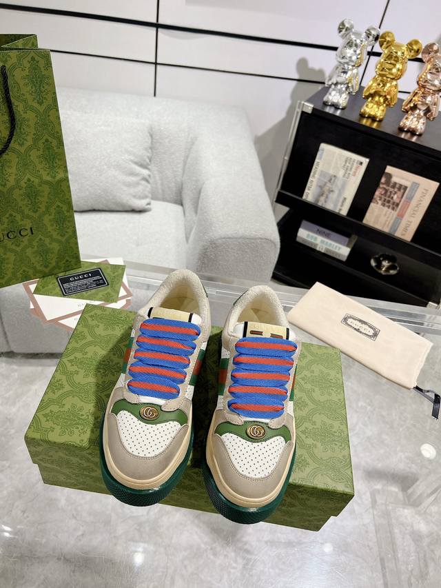 gucci's New Screener Series, The Latest Model, Chubby Thick-Soled Dirty Shoes
