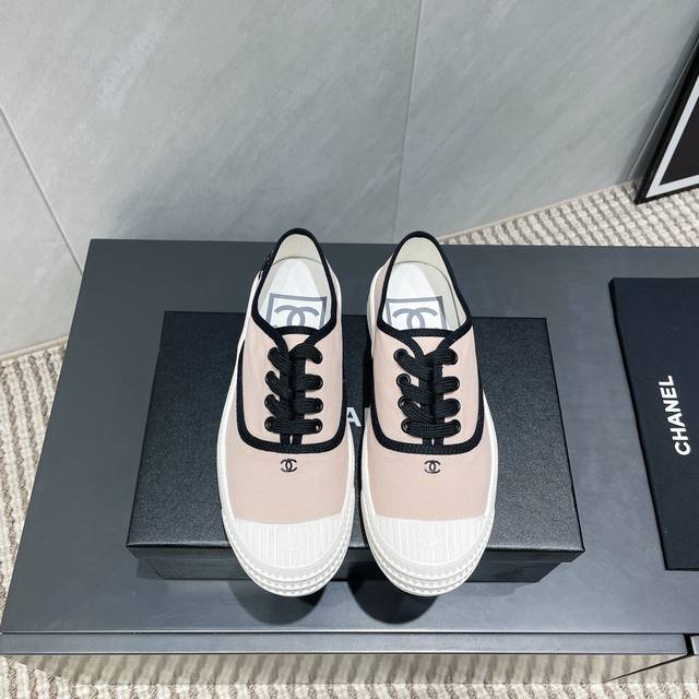 Factory: Exclusive Top Version Chanel C's 2025 New Popular Casual Canvas Shoes S
