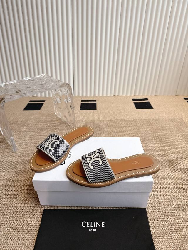 celine Celine 25Ss Spring And Summer New Half Slippers Upper Uses Original Cu