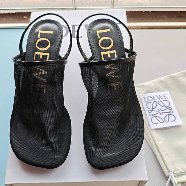 2025 The Latest Loewe Ss Summer Limited Ice Silk Slippers Are Real Air-Condit