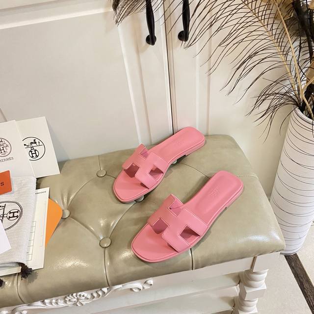 Factory Price P Hermes Classic H Slippers High-End Series Cowhide Top Sheepskin