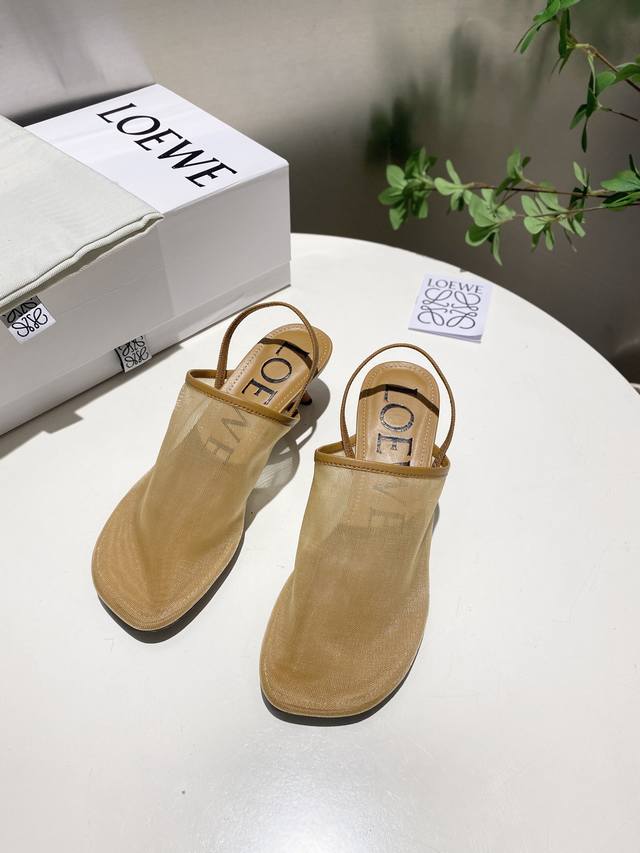 Factory P Price 2025 Latest Loewe Summer Limited Ice Mesh Slippers Real Air-Cond