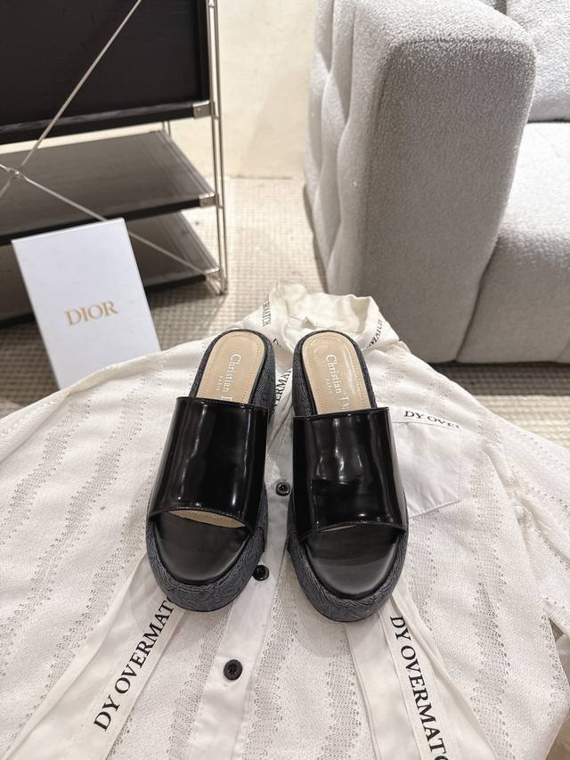 dior Dior 25Ss New Spring And Summer D-Attitude Wedge Sandals With Waterproof