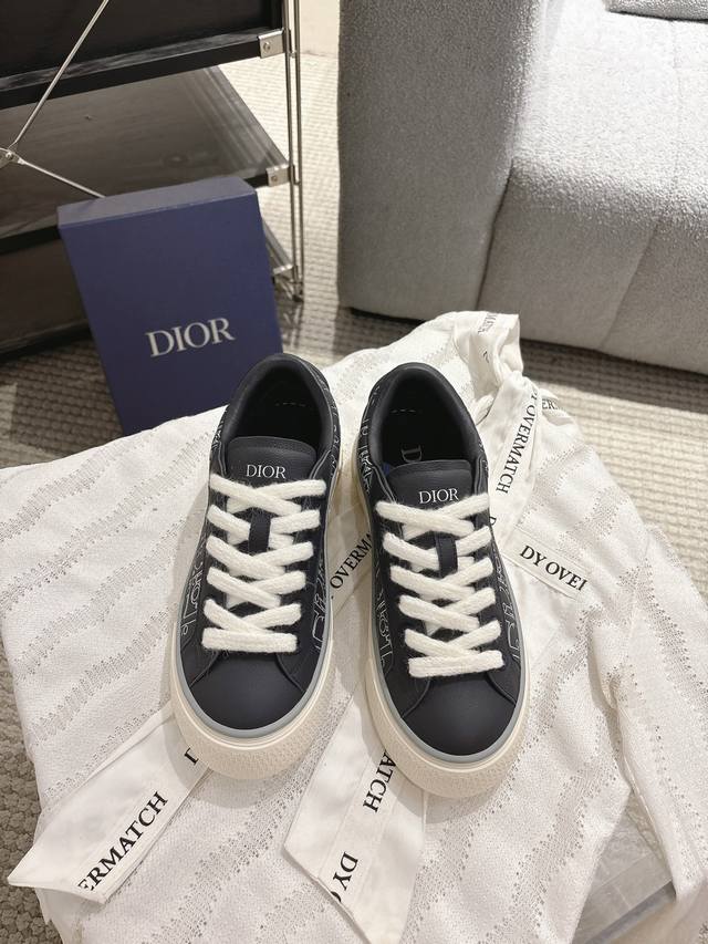 Top Version 2025 New Color Printing Embossed Model Dior B33 Series Couple Casual