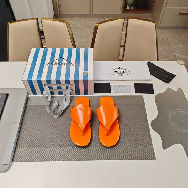 casual Style Series Flip Flops, Top Packaging, Highest Version, Prada 2025, P