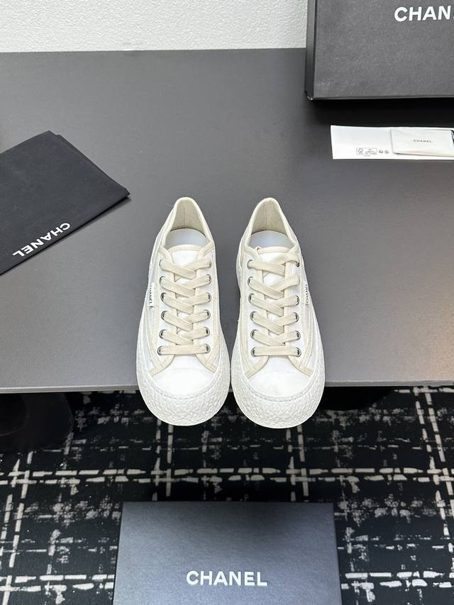 chanel.Vintage Chanel 2025 Early Spring New Style Second-Hand Sports Thick-So