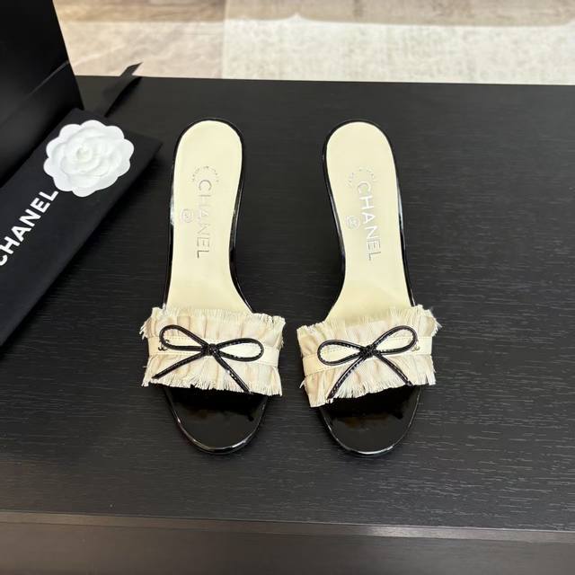 25Ss New Spring And Summer Chane* Chanel Lace World Stiletto Slippers The Cut