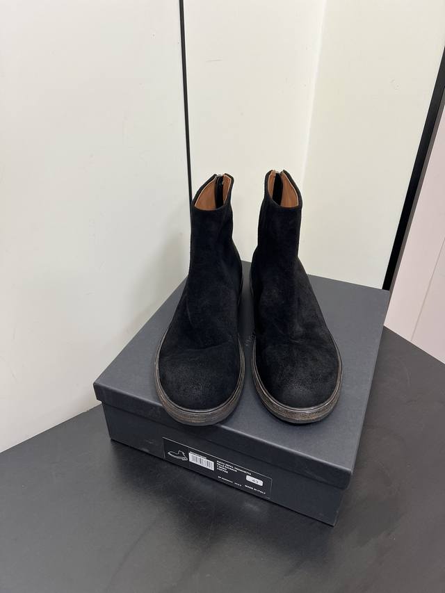 Men's Only, Italian Dark Brand, Pure Handmade, Niche Brand, Marsell Suede Rear Z