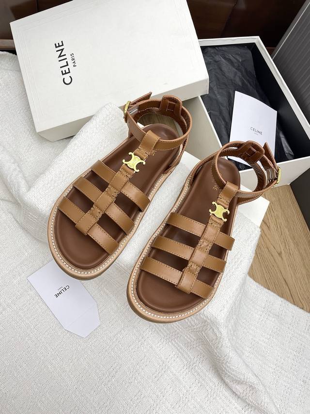 celine Celine 24 Spring And Summer's Latest Arc De Triomphe Roman Sandals Thi