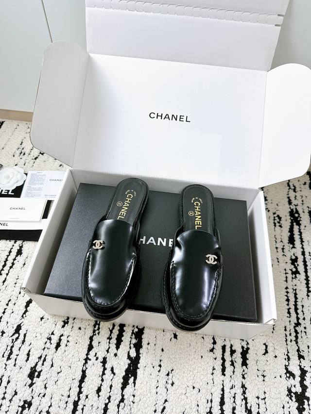 Purchasing-Level Quality Chanel25 A Spring And Summer Closed-Toe Half-Slippers T