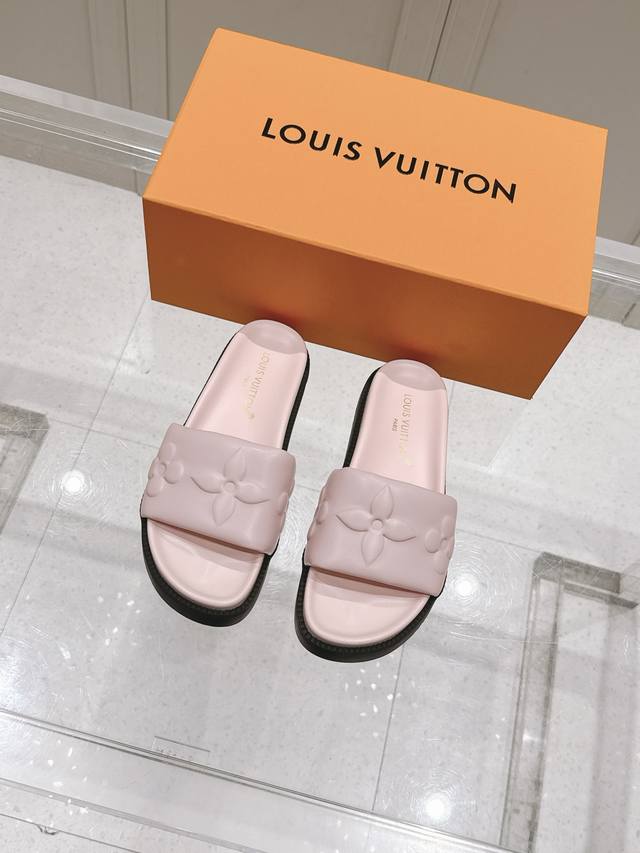 Women's Lv Takashi Murakami Co-Branded L'oreal Bom Dia Comfort Series Velcro Den