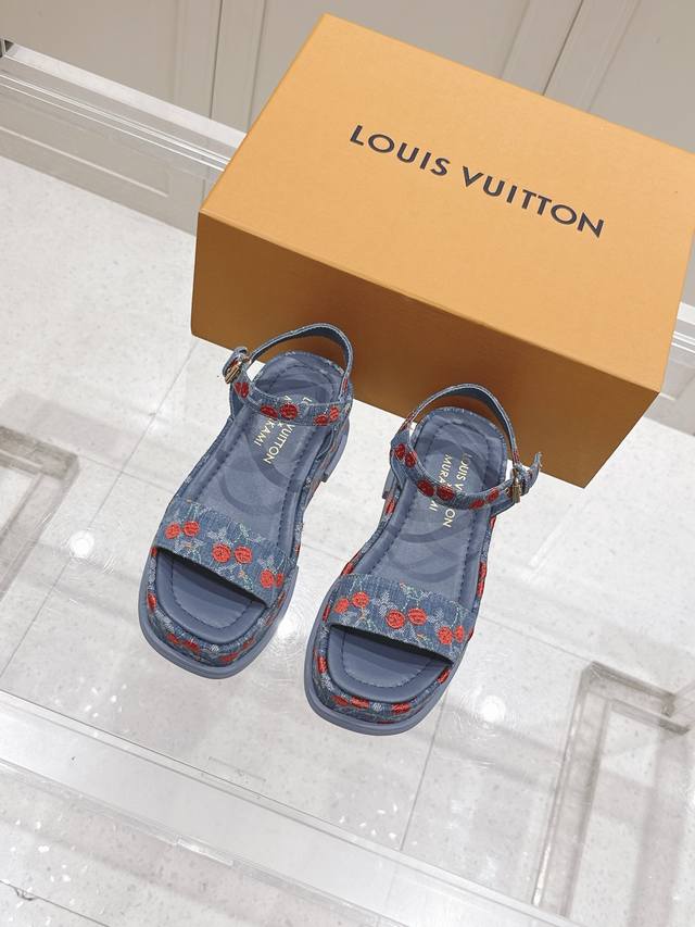 louis Vuitton Maya Flatform Sandals This Maya Flatform Sandal Is Made Of Smoo