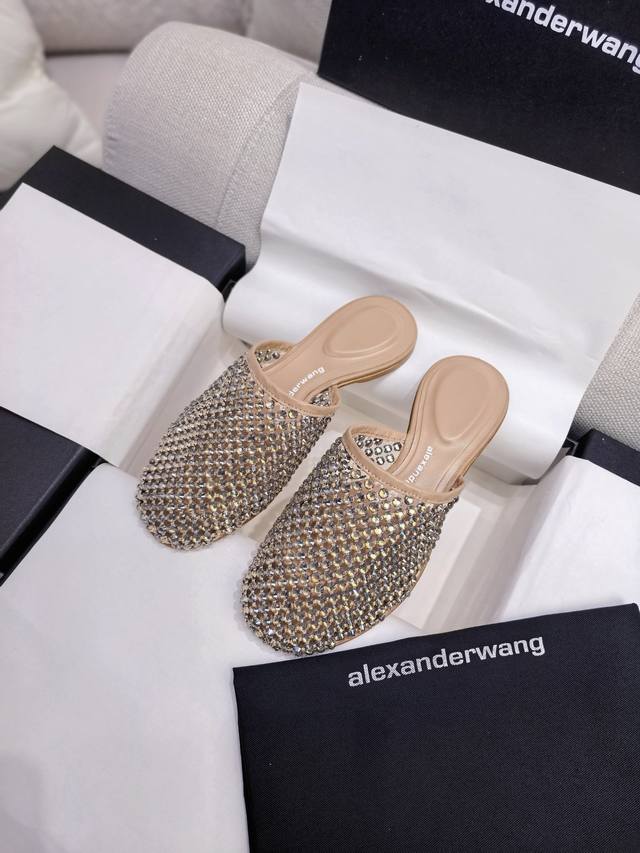 New Alexander Wang Aw Rivet Closed-Toe Slippers Purchase Zp Comparison The Highe
