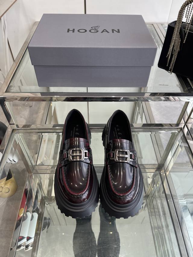 hogan Hogan Loafers Casual Leather Shoes This Loafer Is Made Of Imported Cowh