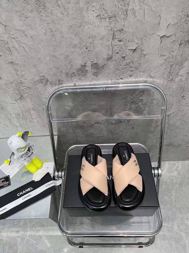 Factory P Price Pp Chanel Chanel Summer New Style Honey Cross Flip Flops Bread S