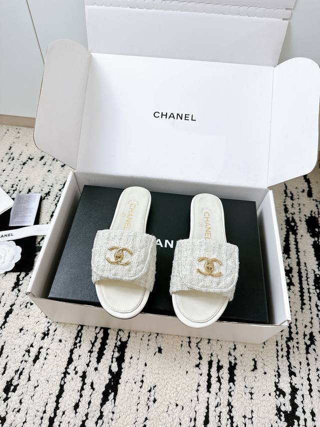 chanel 25 A New Style Purchasing-Level Diamond-Shaped Slippers **Chanel Style