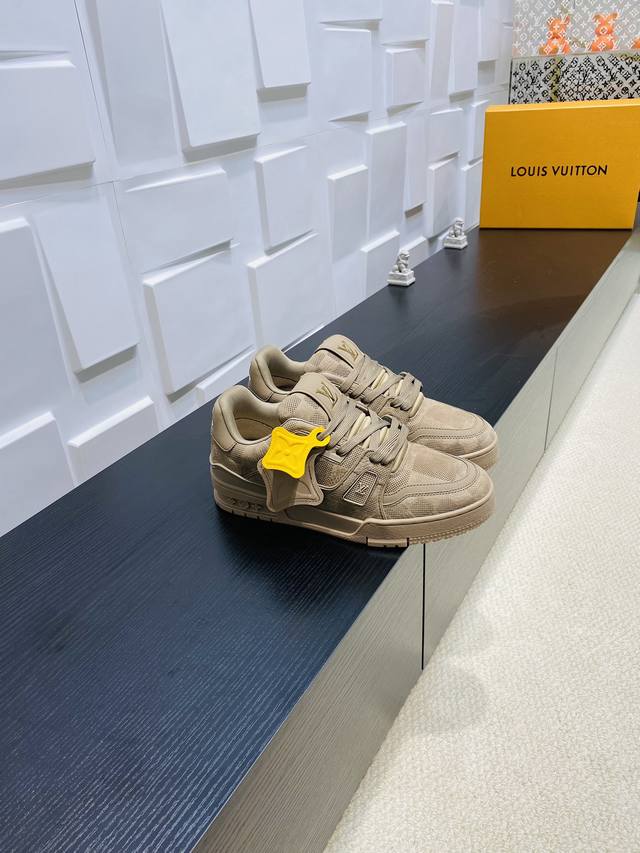 Top Version Lv Louis Vuitton L's Trainer Series Couple's Casual Sports Shoes Ska