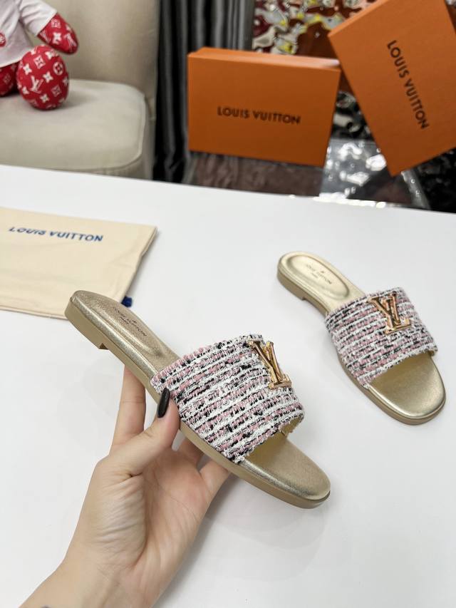 Leather Sole +40 Louis Vuitton 2025 Louis Vuitton Summer New Slippers Original M