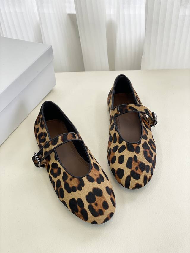 Supports Distribution Without Label Super Eye-Catching Leopard Print Mary Jane C
