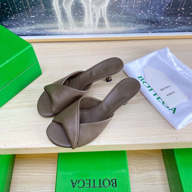 Factory Mid-Heel 6.5Cm Series Bv Blink Lambskin Series Slippers Lambskin Filled
