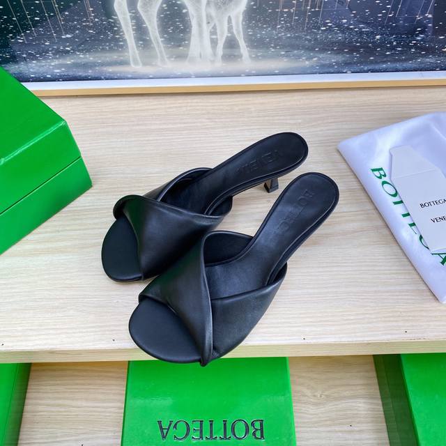 Factory Mid-Heel 6.5Cm Series Bv Blink Lambskin Series Slippers Lambskin Filled